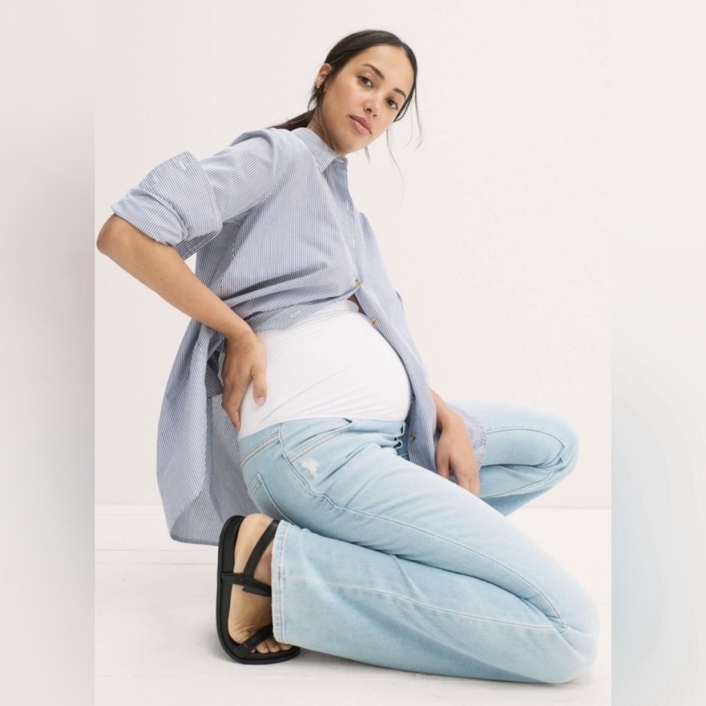NWT Hatch The Over The Bump Maternity Flare Jean